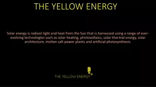 the yellow energy -solar energy equipment company in india