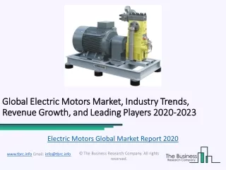 Electric Motors Global Market Report 2020