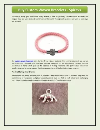 Buy Custom Woven Bracelets - Spiritvs