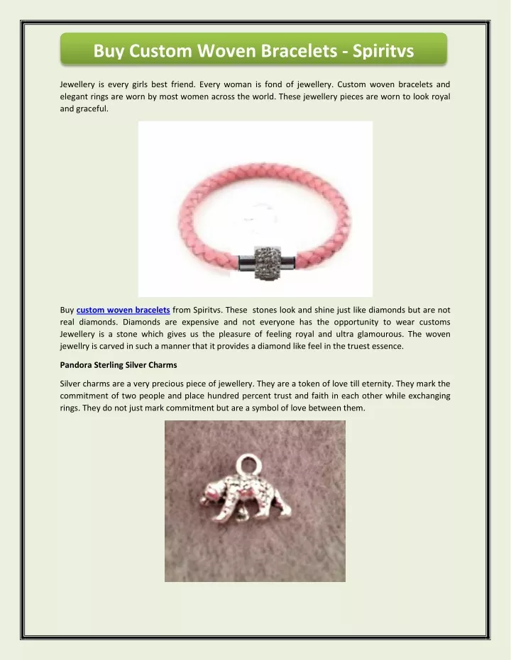 buy custom woven bracelets spiritvs