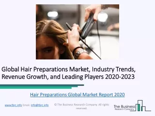 Hair Preparations Global Market Report 2020