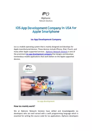 Best iPhone application Development Company