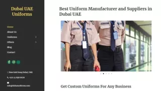 Best Uniform Manufacturer and Supplier in Dubai UAE