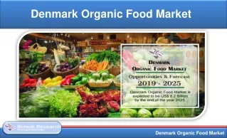Denmark Organic Food Market will be USD 8.2 Billion by 2025