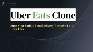 Start Your Own Online Food Delivery Business Like UberEats