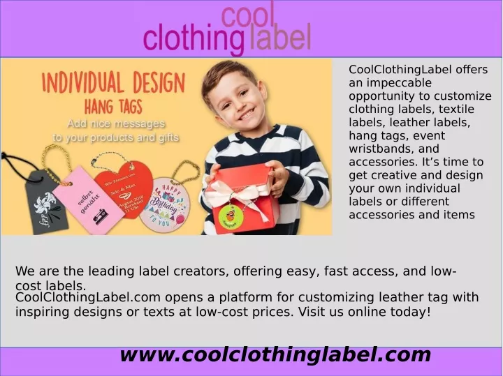 coolclothinglabel offers an impeccable