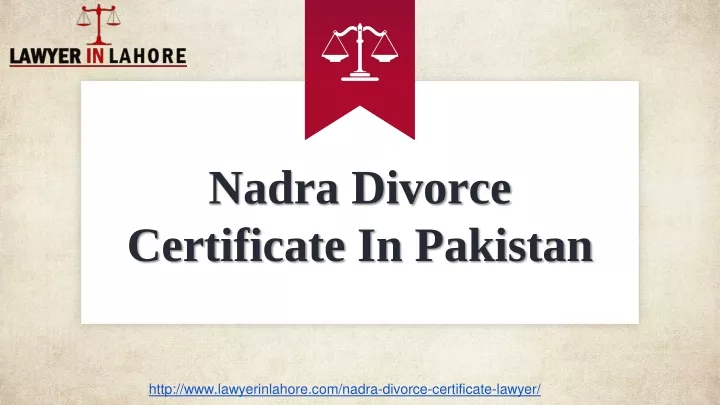 nadra divorce certificate i n pakistan
