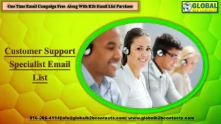 Customer Support Specialist Email List