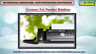 Germany Fax Number Database