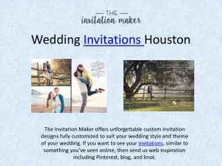 Wedding Invitations Houston