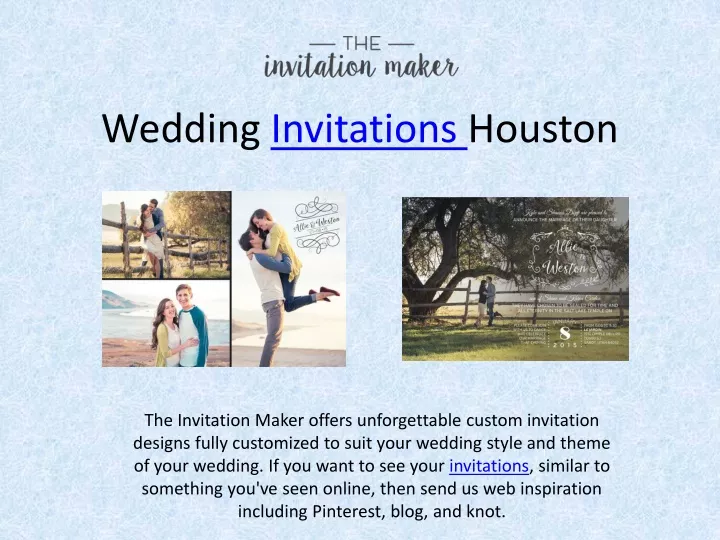 wedding invitations houston