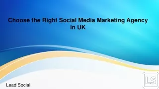 Choose the Right Social Media Marketing Agency in UK