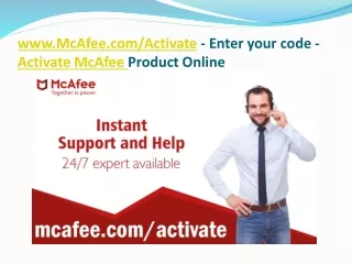 www.McAfee.com/Activate - Enter your code - Activate McAfee Product Online