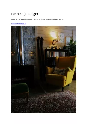 r nne lejeboliger