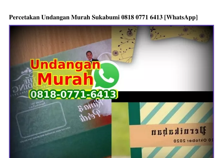 percetakan undangan murah sukabumi 0818 0771 6413