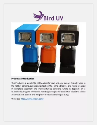Wireless Portable UV LED Curing - Bird UV