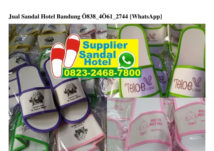 jual sandal hotel bandung 838 4 61 2744 whatsapp