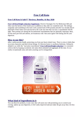 Free Cell Keto Worlde"st no 1 product