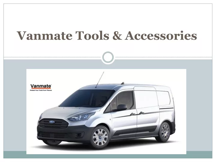 vanmate tools accessories