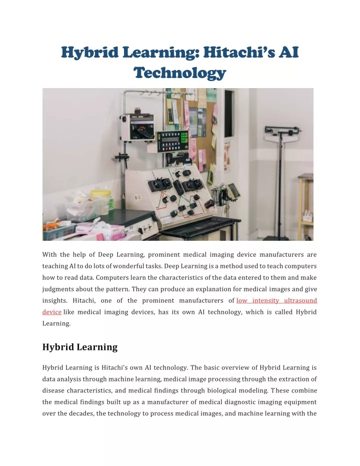 hybrid learning hitachi s ai technology