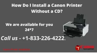 How Do I Install a Canon Printer Without a Cd?