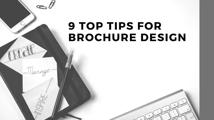 9 top tips for brochure design