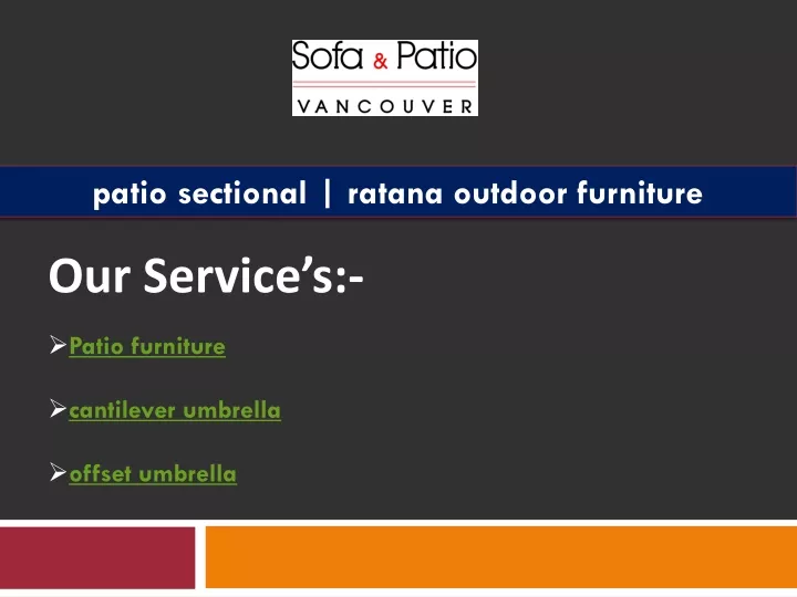 patio sectional ratana outdoor furniture