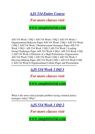 ajs 534 entire course