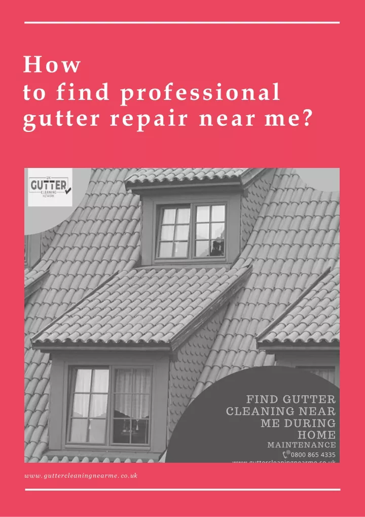 how to find professional gutter repair near me