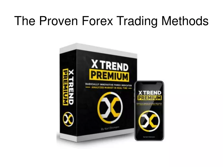 the proven forex trading methods