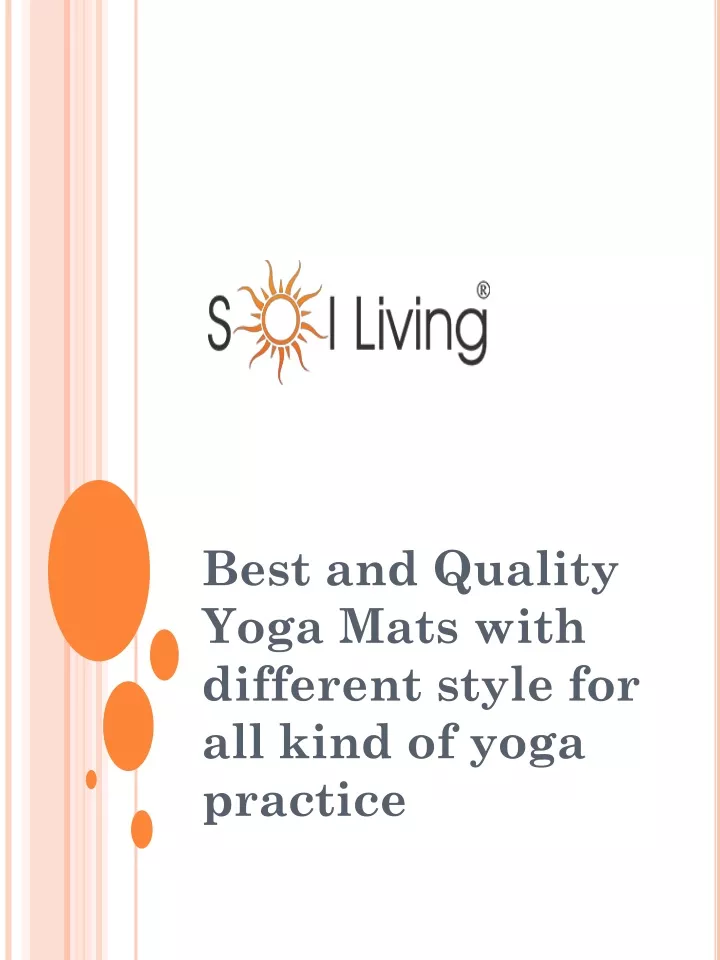 best and quality yoga mats with different style