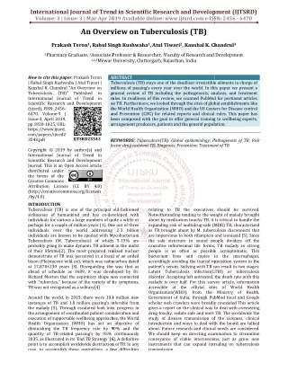 An Overview on Tuberculosis TB