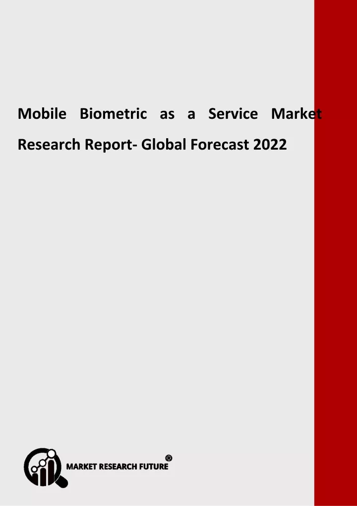 mobile biometric as a service market research