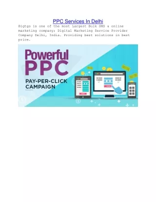 ppc services in delhi