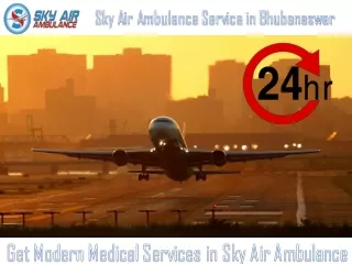 Get Emergency Air Ambulance in Bhubaneswar with Life-Support Care