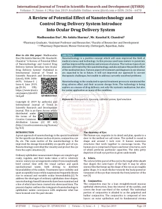 A Review of Potential Effect of Nanotechnology and Control Drug Delivery System Introduce Into Ocular Drug Delivery Syst