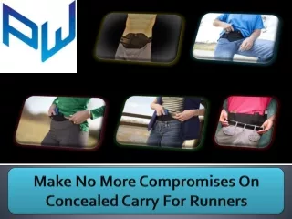 Make No More Compromises On Concealed Carry For Runners