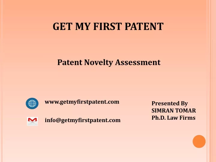 get my first patent