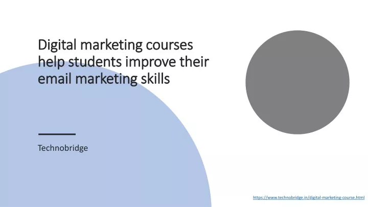 digital marketing courses help students improve their email marketing skills