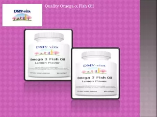 Quality Omega 3 Fish Oil