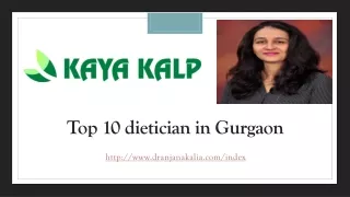 Top 10 dietician in Gurgaon