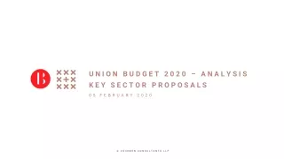 Union Budget 2020-21: Proposals For Key Sectors And Industries