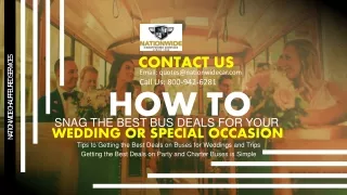 How to Snag the Best Party Bus Deals for Your Wedding or Special Occasion