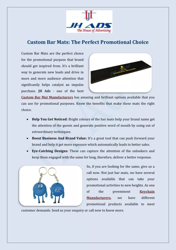custom bar mats the perfect promotional choice