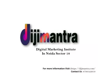 Dijimantra Digital Marketing Institute In Noida Sector 18