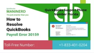 QuickBooks Support Phone Number Florida 1-833-401-0204