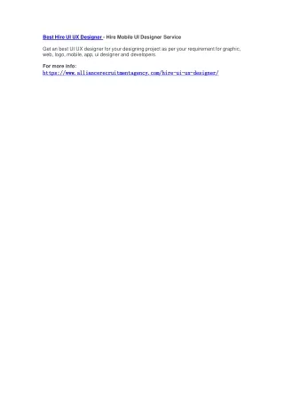 best hire ui ux designer hire mobile ui designer