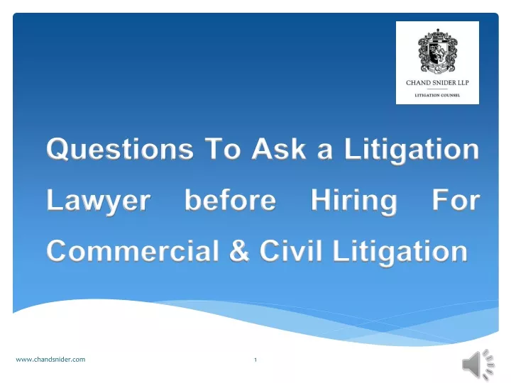 questions to ask a litigation lawyer before