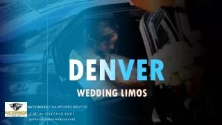Denver Wedding Limo