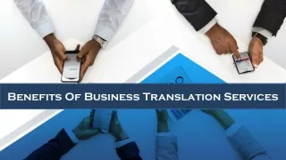 Benefits Of Business Translation Services